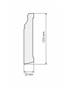 Valbo Trä AB Golvsocklar|Golvsockel - Klassisk 120 mm
