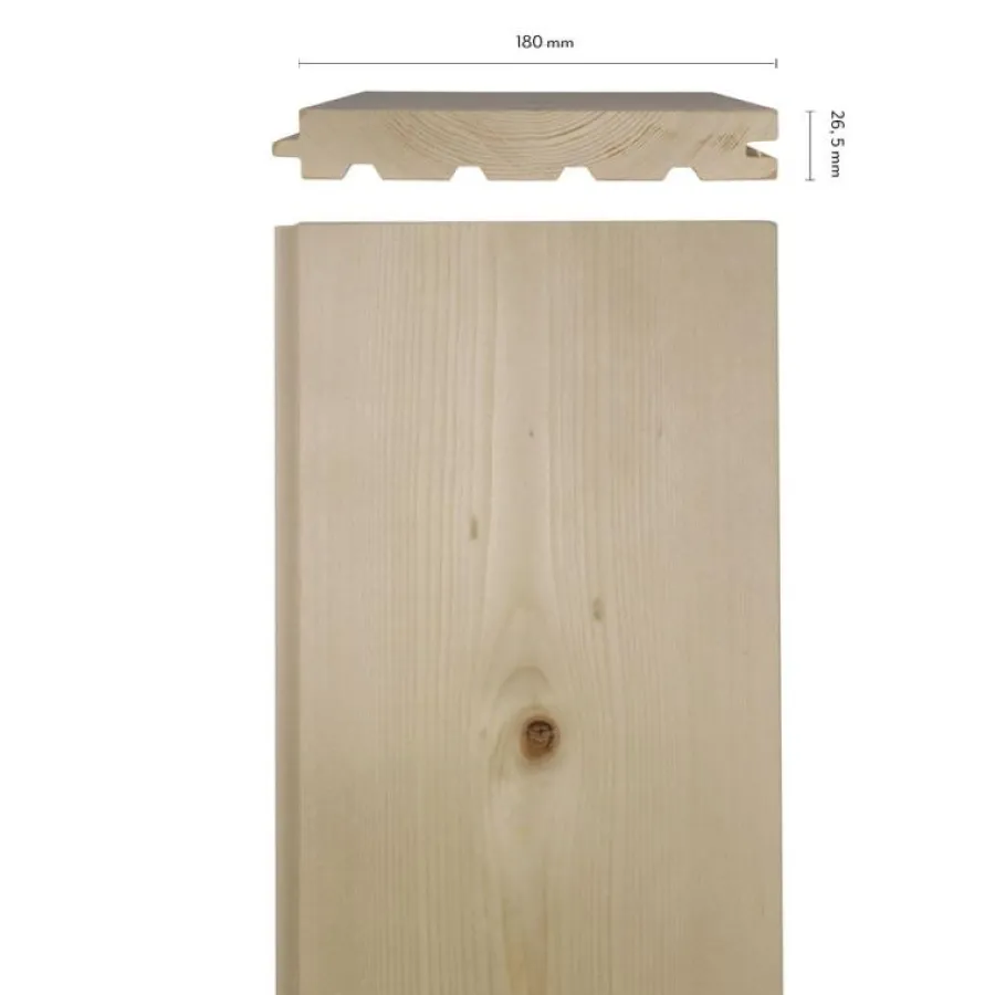 Stigma Hyvleri AB Trägolv Hall|Grangolv|Grangolv Vasastan - 26,5 x 180 mm - Massivt trägolv
