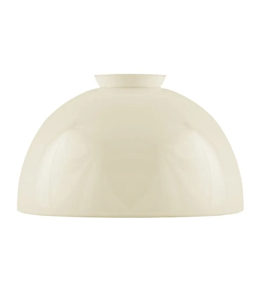 Karlskrona Lampfabrik Lampskärmar I Glas|Halvsfär d170 (f60/Benvit)