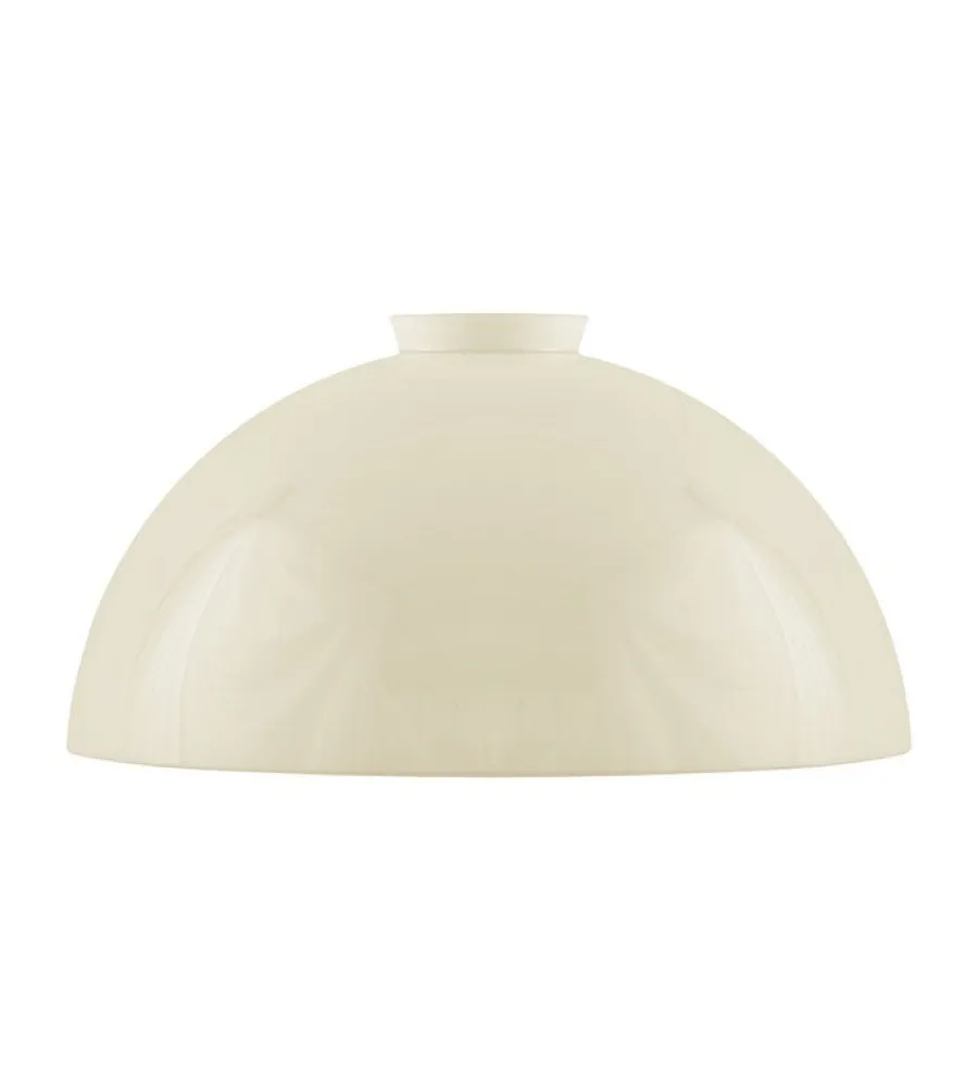 Karlskrona Lampfabrik Lampskärmar I Glas|Halvsfär d235 (f60/Benvit)
