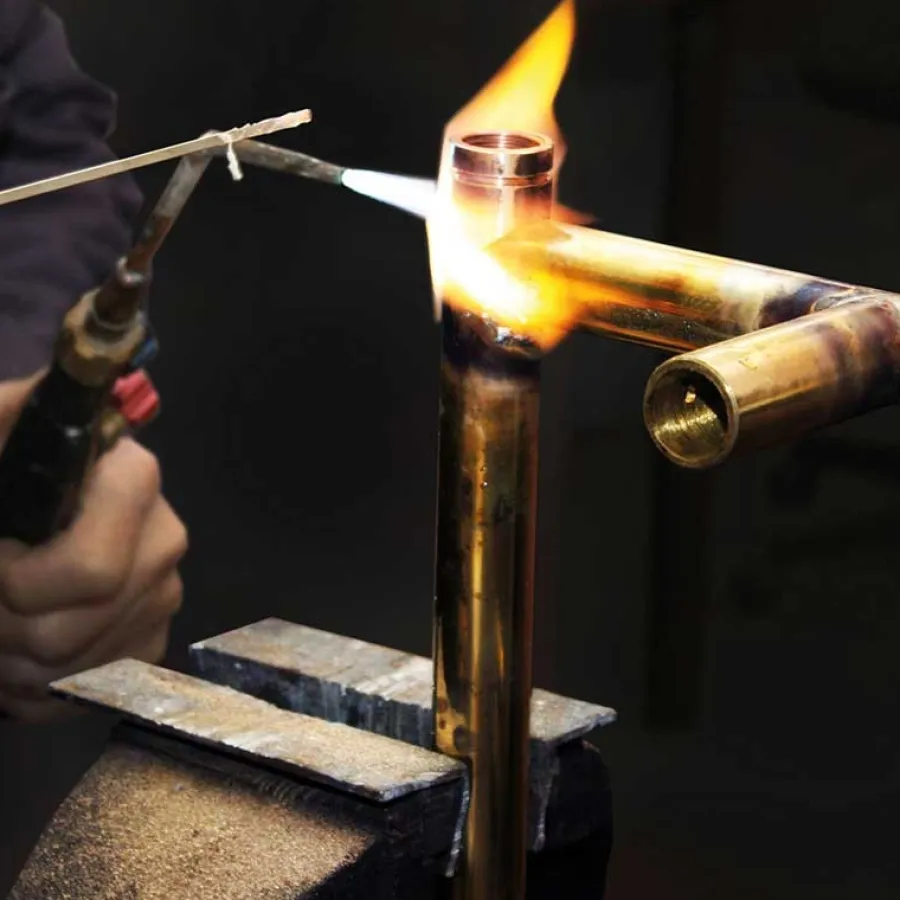 Sanova AB Handdukstorkar|Handdukstorkar Med El|Handdukstork - Crosby mässing, elanslutning