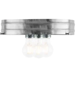 Karlskrona Lampfabrik Stora Taklampor|HeidenstamPlafond 300 (Nickel)