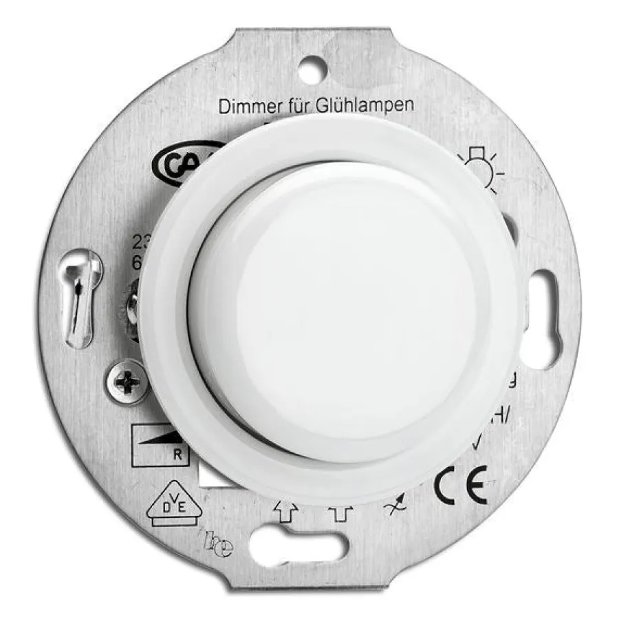 Thomas Hoof Produktgesellschaft Vit Porslin Infällt Thpg|Insatser|Insats LED-dimmer vitt porslin - THPG infällt