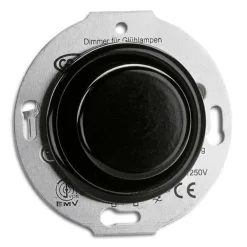Thomas Hoof Produktgesellschaft Insatser|Svart Bakelit Infällt Thpg|Insats universaldimmer PRO LED bakelit - THPG insats