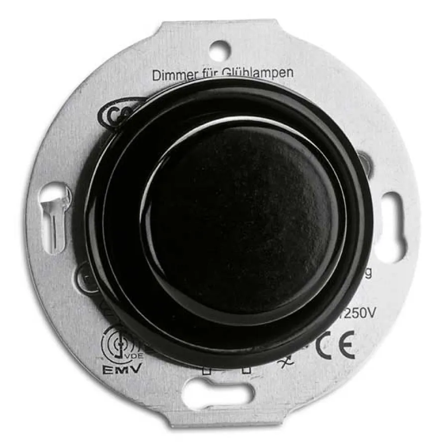 Thomas Hoof Produktgesellschaft Insatser|Svart Bakelit Infällt Thpg|Insats universaldimmer PRO LED bakelit - THPG insats