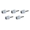 Fontini S.A. Knoppar I Porslin|Isolatorknoppar I Porslin|Isolatorknopp - Porslin/Antik Mässing 5-pack