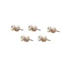 Fontini S.A. Knoppar I Porslin|Isolatorknoppar I Porslin|Isolatorknopp - Porslin/krom 5-pack