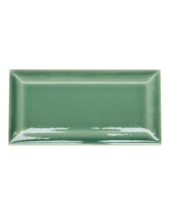 ADEX Grönt Kakel|Krackelerat Kakel|Kakel Bristol - Fasad kant 7,5 x 15 cm akvagrön, krackelerat