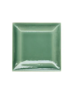 ADEX Grönt Kakel|Krackelerat Kakel|Kakel Bristol - Fasad kant 7,5 x 7,5 cm akvagrön, krackelerat