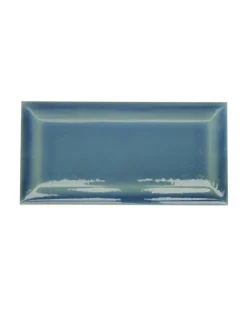 ADEX Blått Kakel|Krackelerat Kakel|Kakel Bristol - Fasad kant 7,5 x 15 cm blå, krackelerat