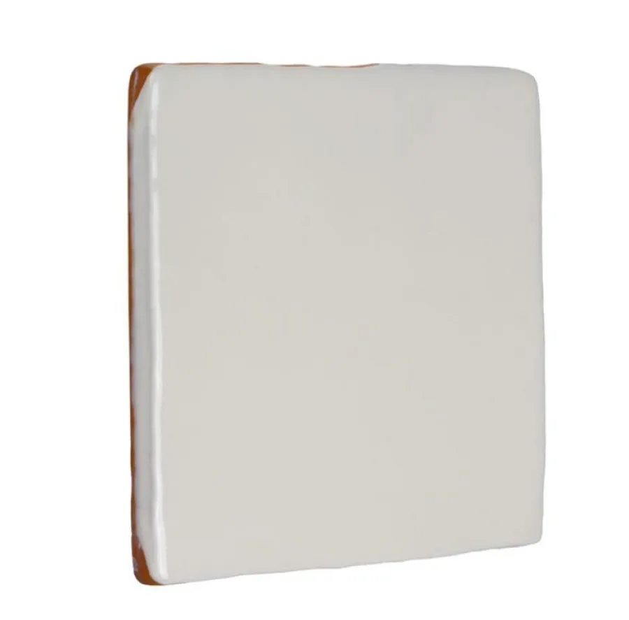 Cevica S.L. Cremevitt Kakel|Kvadratiskt Kakel|Kakel Mayfair - Elfenbensvit 13 x 13 cm blank, lätt vågigt
