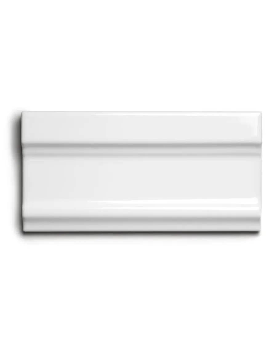 ADEX Bröstlister|Rektangulärt Kakel|Kakel Victoria - Bröstlist 7,5 x 15 cm vit