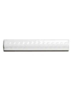 ADEX Vitt Kakel|Dekorlister|Kakel Victoria - Dekorlist bård räfflor 2,5 x 15 cm vit, blank