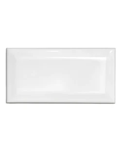 ADEX Rektangulärt Kakel|Vitt Kakel|Kakel Victoria - Fasad kant 7,5 x 15 cm vit, blank