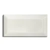 ADEX Vitt Kakel|Rektangulärt Kakel|Kakel Victoria - Fasad kant 7,5 x 15 cm elfenbensvit, blank