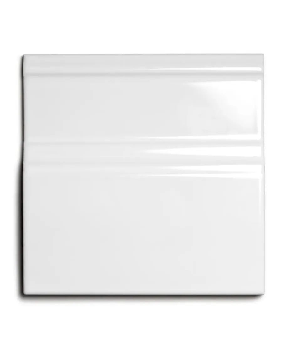 ADEX Golvsocklar|Vitt Kakel|Kakel Victoria - Golvsockel list 15 x 15 cm vit, blank