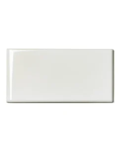 ADEX Vitt Kakel|Cremevitt Kakel|Kakel Victoria - 7,5 x 15 cm elfenbensvit bullnose kortsida