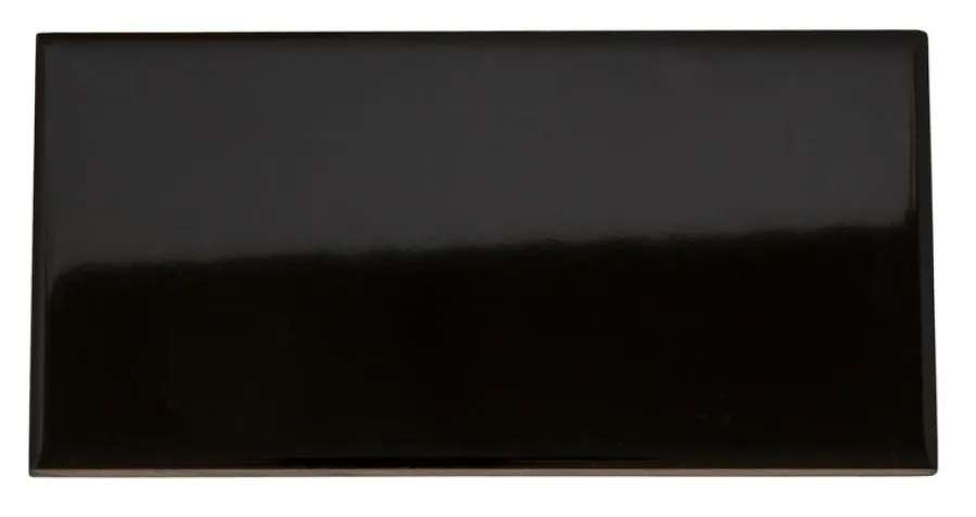 ADEX Svart Kakel|Rektangulärt Kakel|Kakel Victoria - 7,5 x 15 cm svart, blank
