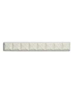 ADEX Cremevitt Kakel|Dekorlister|Kakel York - Dekorlist relief 2,5 x 19,8 cm mandel