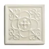 ADEX Cremevitt Kakel|Kakel York - Dekorplatta relief 14,8 x 14,8 cm mandel