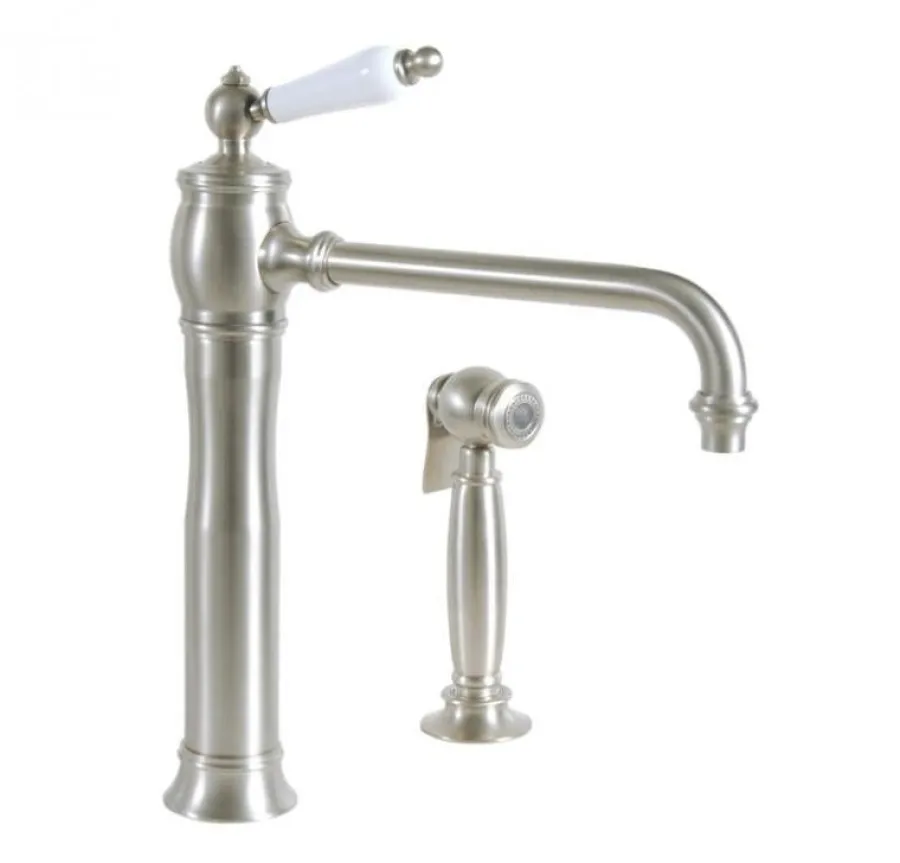 Badex AB Köksblandare Med Handdusch|Köksblandare I Krom|Köksblandare - Horus Eloise med handdusch matt nickel