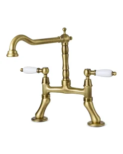 Gaboli Fratelli Rubinetteria Köksblandare I Brons|Köksblandare - Tvåhålsblandare Salford brons