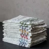 Axlings Linne AB Kökshanddukar|Kökshanddukar|Kökshandduk 2-pack - Lin 50x70 cm, rand benvit/röd