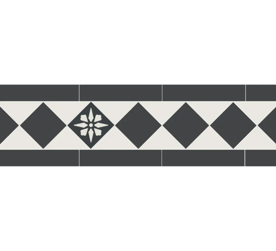 Winckelmans Klinkerfriser|Klinker Hall|Klinkerfris - Glasgow II svart/vit