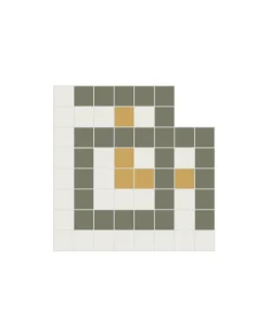 Winckelmans Klinkermosaik|Klinkerfriser|Klinkerfris hörn - Mosaik Mayfair Grön
