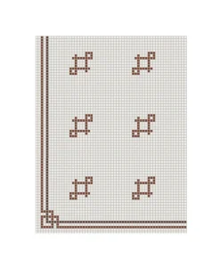 Winckelmans Klinkermosaik|Klinkerfriser|Klinkerfris hörn - Mosaik Mayfair Röd