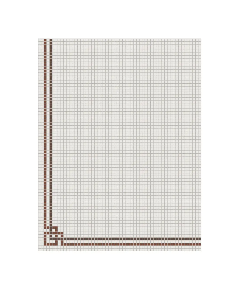 Winckelmans Klinkermosaik|Klinkerfriser|Klinkerfris hörn - Mosaik Mayfair Röd