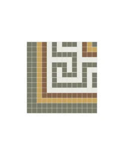 Winckelmans Klinkermosaik|Klinkerfriser|Klinkerfris hörn - Mosaik Regent Grön