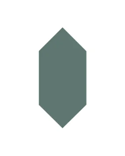 Winckelmans Klinker Hall|Hexagonklinker|Klinker - Hexagondiamant 7 x 15 cm mörkgrön
