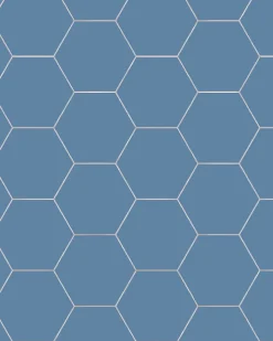 Winckelmans Klinker 15X15 Cm|Klinker Hall|Klinker - Hexagon 15 x 15 cm blå