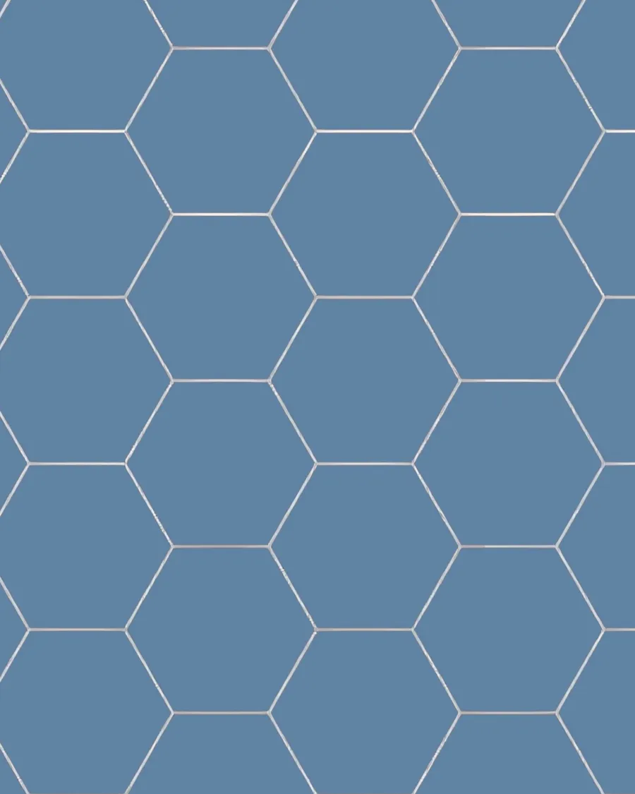 Winckelmans Klinker 15X15 Cm|Klinker Hall|Klinker - Hexagon 15 x 15 cm blå