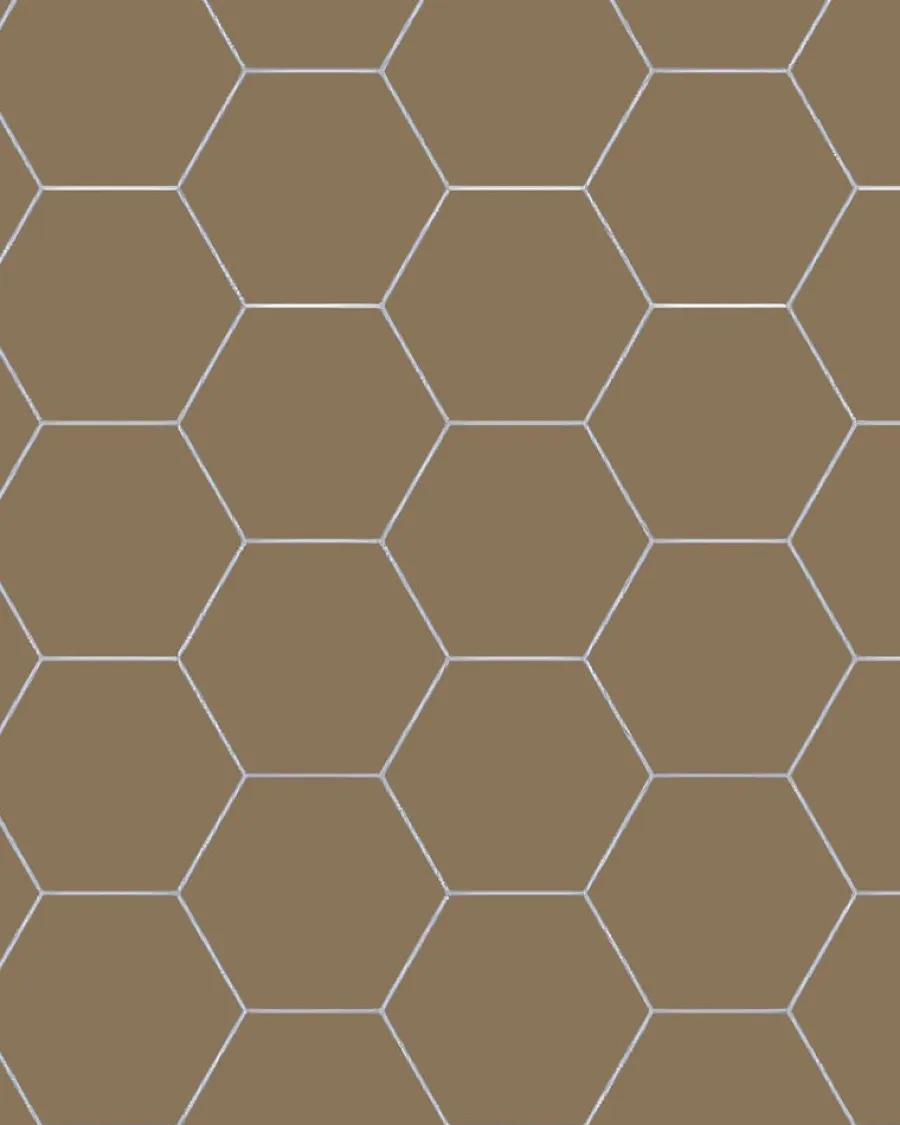 Winckelmans Klinker 15X15 Cm|Klinker Hall|Klinker - Hexagon 15 x 15 cm kaffebrun