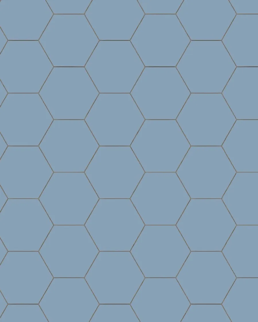 Winckelmans Klinker Hall|Hexagonklinker|Klinker - Hexagon 10 x 10 cm ljusblå