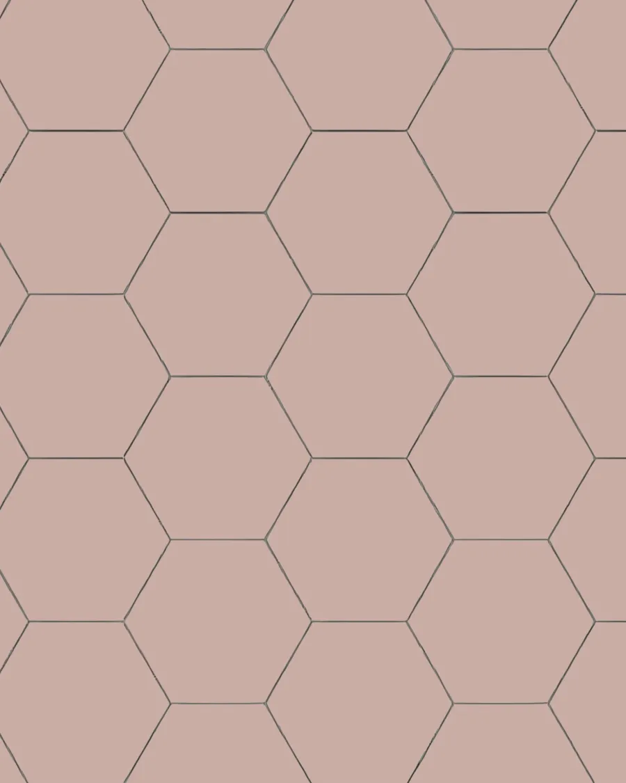 Winckelmans Klinker 15X15 Cm|Klinker Hall|Klinker - Hexagon 15 x 15 cm rosa