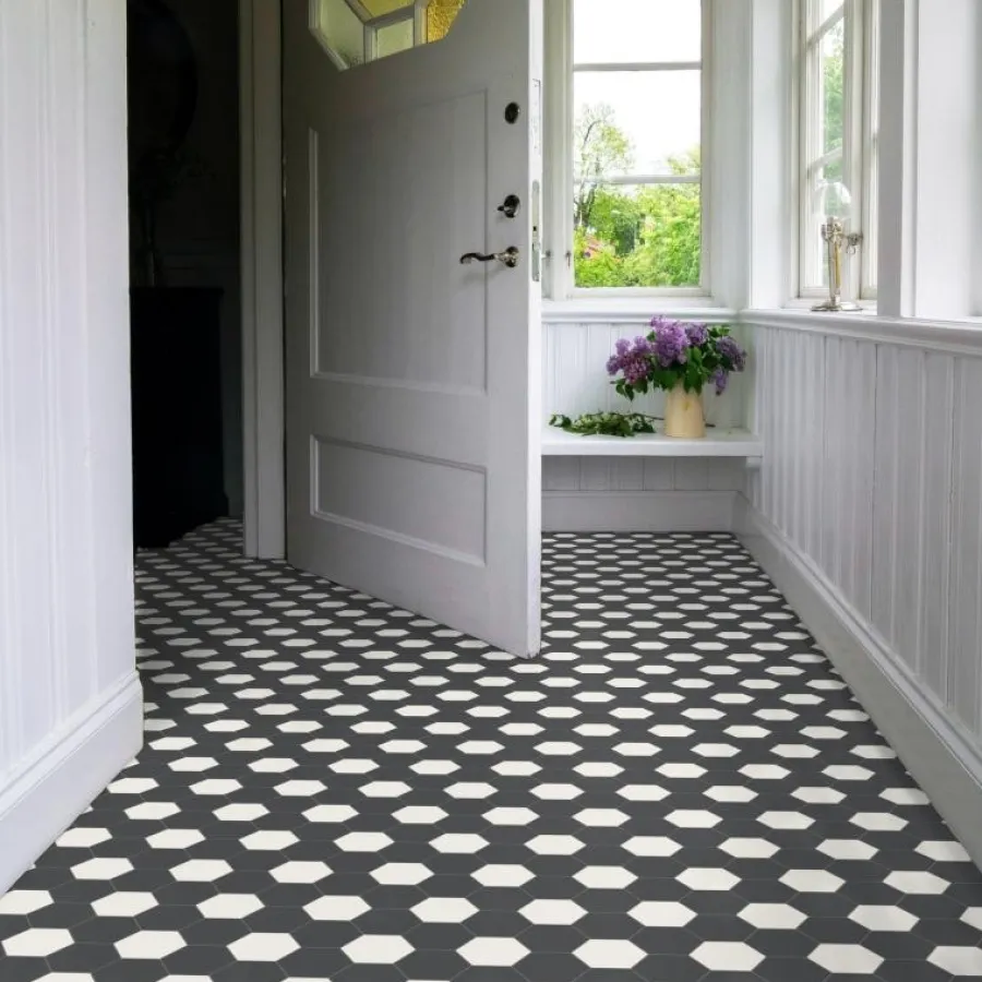 Winckelmans Klinker Hall|Hexagonklinker|Klinker - Hexagon 10 x 10 cm svart