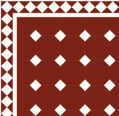 Winckelmans Klinker 15X15 Cm|Oktagonklinker|Klinker - Oktagon 15 x 15 cm röd