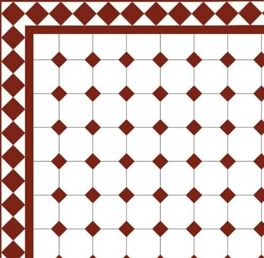 Winckelmans Oktagonklinker|Klinker Hall|Klinker - Oktagon 10 x 10 cm vit