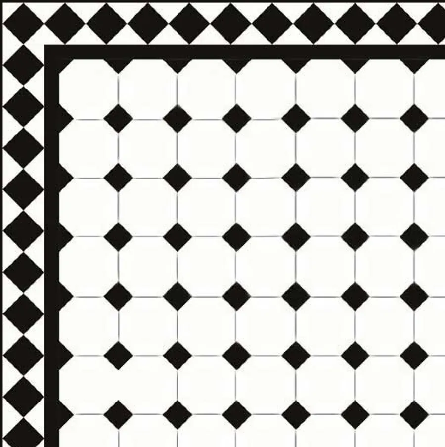 Winckelmans Oktagonklinker|Klinker Hall|Klinker - Oktagon 10 x 10 cm vit