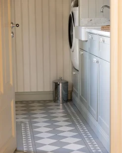 Winckelmans Schackrutigt Klinker|Klinker Hall|Klinker - Schackrutigt 15 x 15 cm gråblå/vit