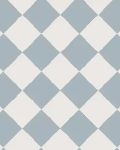 Winckelmans Schackrutigt Klinker|Klinker Hall|Klinker - Schackrutigt 15 x 15 cm gråblå/vit