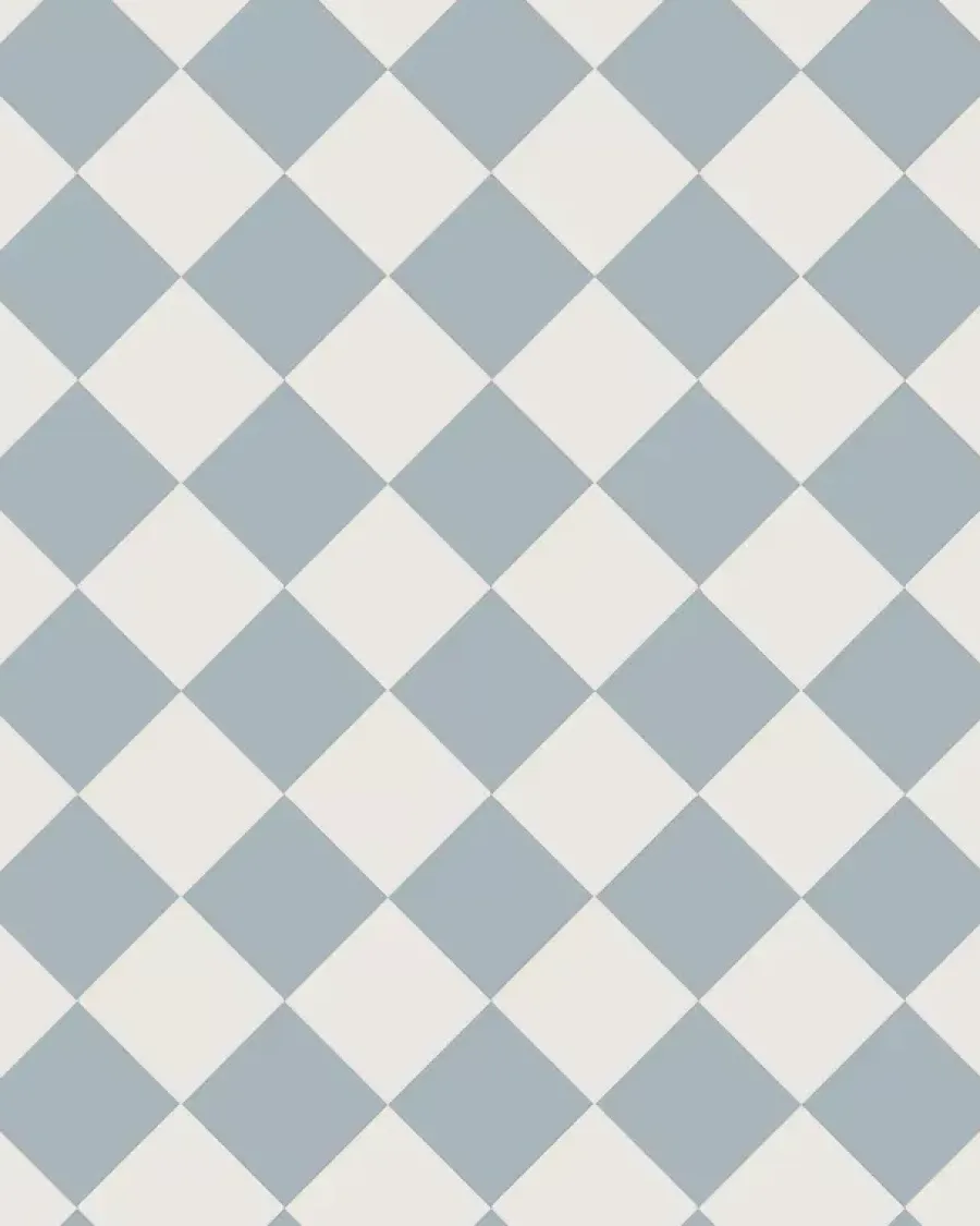 Winckelmans Schackrutigt Klinker|Klinker Hall|Klinker - Schackrutigt 10 x 10 cm gråblå/vit