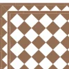 Winckelmans Schackrutigt Klinker|Klinker Hall|Klinker - Schackrutigt 15 x 15 cm kaffebrun/vit