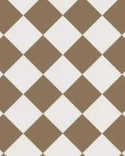 Winckelmans Schackrutigt Klinker|Klinker Hall|Klinker - Schackrutigt 15 x 15 cm kaffebrun/vit