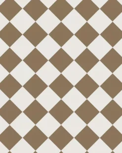 Winckelmans Schackrutigt Klinker|Klinker Hall|Klinker - Schackrutigt 10 x 10 cm kaffebrun/vit