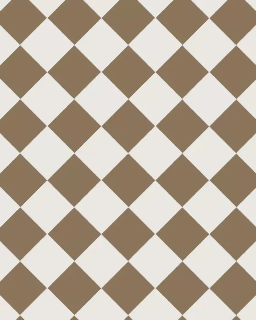 Winckelmans Schackrutigt Klinker|Klinker Hall|Klinker - Schackrutigt 10 x 10 cm kaffebrun/vit