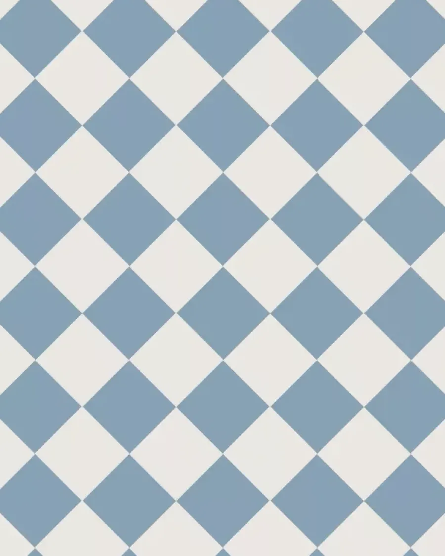 Winckelmans Schackrutigt Klinker|Klinker Hall|Klinker - Schackrutigt 10 x 10 cm ljusblå/vit